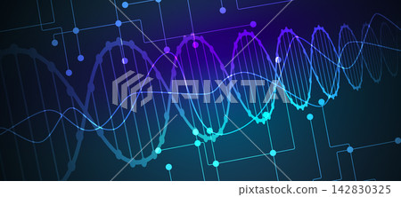 Abstract dna design, neural pathways, molecule connection, vector background Abstract dna design, neural pathways, molecule connection, vector background 142830325