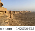 Saudi Arabia, the edge of the world at sunset. 142830438