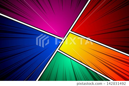 Colorful comic abstract scene page background. Colorful comic abstract scene page background. 142831492