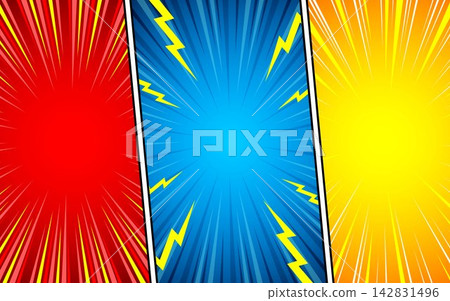 Colorful comic abstract scene page background. Colorful comic abstract scene page background. 142831496