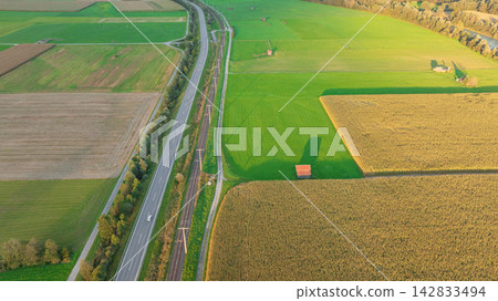 Lind im Drautal village and Alpine landscape in Carinthia summer Lind im Drautal village and Alpine landscape in Carinthia summer 142833494