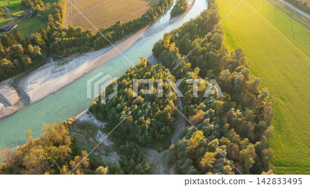 Lind im Drautal village and Alpine landscape in Carinthia summer Lind im Drautal village and Alpine landscape in Carinthia summer 142833495