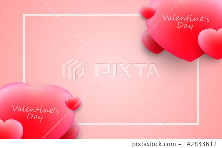Valentines day background design with beautifully arranged hearts for valentines day. Valentines day background design with beautifully arranged hearts for valentines day. 142833612