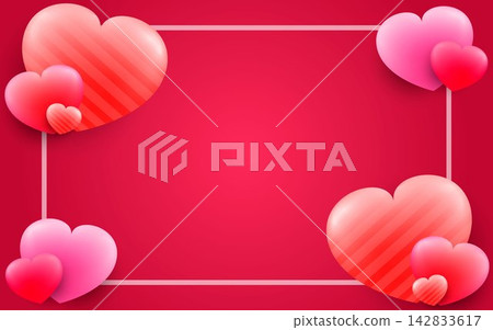 Beautiful Valentine's day invitation background. Beautiful Valentine's day invitation background. 142833617
