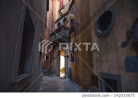 Old Town Labin Historic Streets Croatia Old Town Labin Historic Streets Croatia 142833675