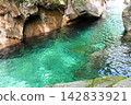 [Kakisore Valley] A crystal-clear river in emerald green 142833921