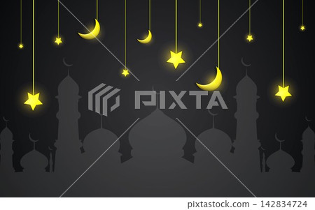 Ramadan Kareem poster design  142834724