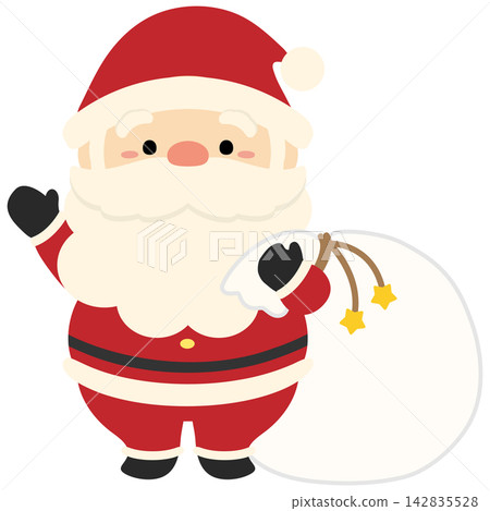 Santa Claus and gift bags Santa Claus and gift bags 142835528