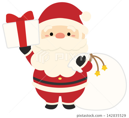 Santa Claus, Christmas presents, and gift bags Santa Claus, Christmas presents, and gift bags 142835529