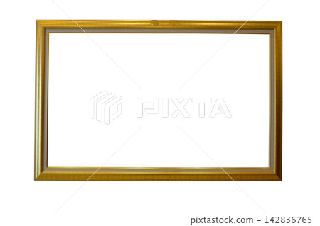 Old wooden picture gold frame Old wooden picture gold frame 142836765
