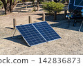 Camping with portable solar panels in Deep Creek, South Australia 142836873