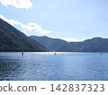 An active summer lifestyle surrounded by lush green mountains and lakes. 142837323