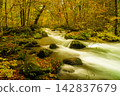 Autumn Oirase mountain stream 142837679