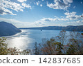 Lake Mashu as seen from Ura-Mashu Observatory 142837685
