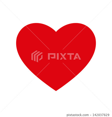 Simple heart illustration/vector - red Simple heart illustration/vector - red 142837829