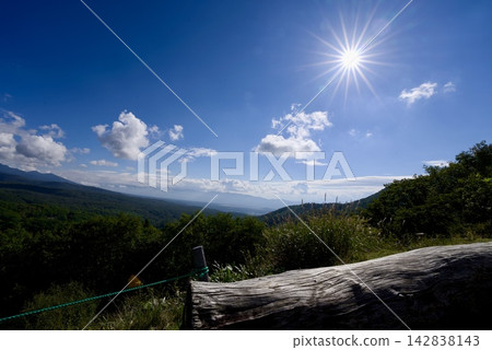 山巒疊嶂,藍天白雲,森林鬱鬱蔥蔥。 山巒疊嶂,藍天白雲,森林鬱鬱蔥蔥。 142838143