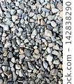 Gray crushed stone/gravel texture background material 142838290