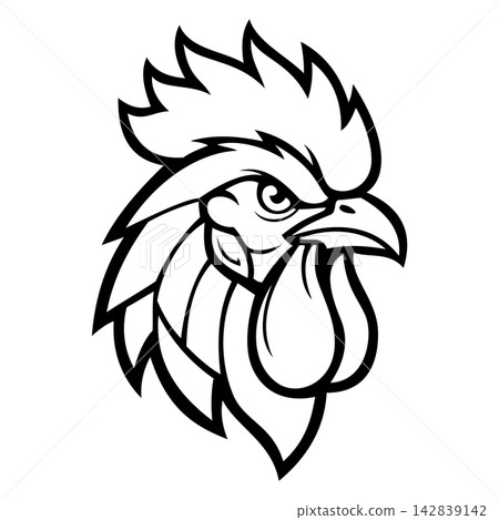 Aggressive Rooster Cock Fighting Bird Vector Illustration Aggressive Rooster Cock Fighting Bird Vector Illustration 142839142