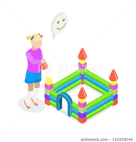 3D Isometric Flat Vector Illustration of Good And Bad Behaviour, Positive And Negative Actions Exhibited By A Young Kid. Item 2 3D Isometric Flat Vector Illustration of Good And Bad Behaviour, Positive And Negative Actions Exhibited By A Young Kid. Item 2 142839248