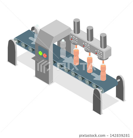 3D Isometric Flat Vector Illustration of Farm Plantation, Palm Oil Production Process. Item 4 142839281