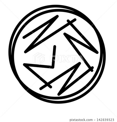 Quadrant Streak Icon for Bacterial Isolation on Agar Plate Quadrant Streak Icon for Bacterial Isolation on Agar Plate 142839323