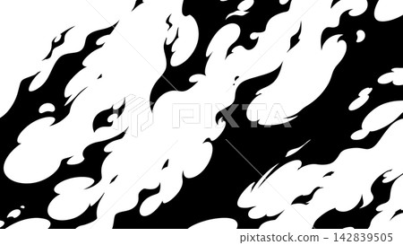 Flame effect background illustration_silhouette_16:9 Flame effect background illustration_silhouette_16:9 142839505