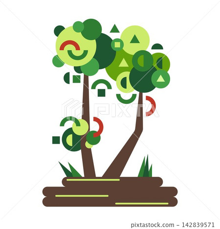 tree, wood, vector 142839571