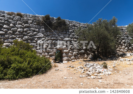 Lycian way landscape photo taken on a sunny summer day. Kas, Turkey Lycian way landscape photo taken on a sunny summer day. Kas, Turkey 142840608