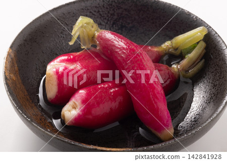 Lightly pickled radishes Lightly pickled radishes 142841928