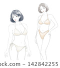 A woman in a bathing suit 142842255