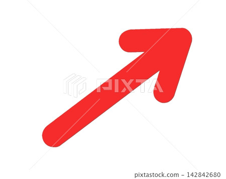 紅色箭頭表示向上移動 紅色箭頭表示向上移動 142842680