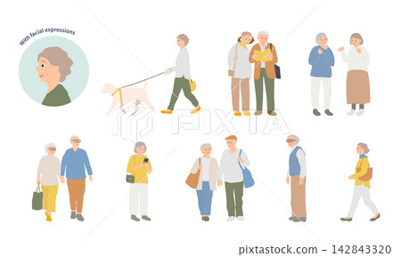 一套適合活潑好動、精力充沛的老年男女外出和日常生活的配件。 一套適合活潑好動、精力充沛的老年男女外出和日常生活的配件。 142843320