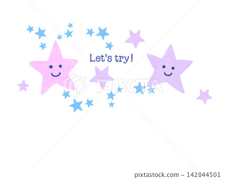 Two pink stars in "Let's try" Two pink stars in "Let's try" 142844501