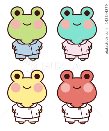 A frog wearing a nurse's uniform A frog wearing a nurse's uniform 142844879