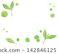 Abstract image of matcha painted with watercolors 142846125