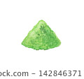 Image of matcha powder painted with watercolors 142846371