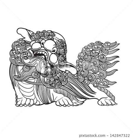 Chinese Guardian Lion Chinese Guardian Lion 142847322