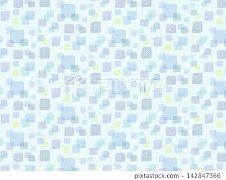 Watercolor-style square dots and overlapping square pattern background material Watercolor-style square dots and overlapping square pattern background material 142847366