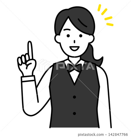 一位有想法的女餐廳員工 142847766