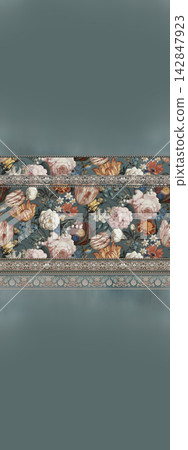 Ornate Mixed Style Floral and Butterfly Seamless Pattern Set for Textile Art Ornate Mixed Style Floral and Butterfly Seamless Pattern Set for Textile Art 142847923