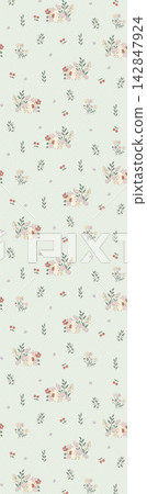 Ornate Mixed Style Floral and Butterfly Seamless Pattern Set for Textile Art Ornate Mixed Style Floral and Butterfly Seamless Pattern Set for Textile Art 142847924