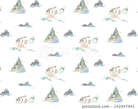 Ornate Mixed Style Floral and Butterfly Seamless Pattern Set for Textile Art Ornate Mixed Style Floral and Butterfly Seamless Pattern Set for Textile Art 142847941
