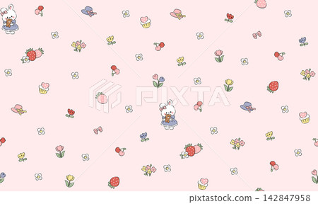 Ornate Mixed Style Floral and Butterfly Seamless Pattern Set for Textile Art Ornate Mixed Style Floral and Butterfly Seamless Pattern Set for Textile Art 142847958