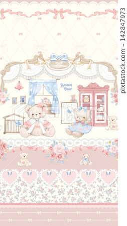 Ornate Mixed Style Floral and Butterfly Seamless Pattern Set for Textile Art Ornate Mixed Style Floral and Butterfly Seamless Pattern Set for Textile Art 142847973