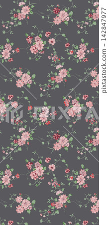 Ornate Mixed Style Floral and Butterfly Seamless Pattern Set for Textile Art Ornate Mixed Style Floral and Butterfly Seamless Pattern Set for Textile Art 142847977