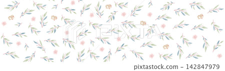 Ornate Mixed Style Floral and Butterfly Seamless Pattern Set for Textile Art Ornate Mixed Style Floral and Butterfly Seamless Pattern Set for Textile Art 142847979