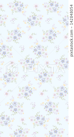 Neutral Muted Tone Mixed Style Seamless Pattern Set for Textile Design Neutral Muted Tone Mixed Style Seamless Pattern Set for Textile Design 142848054