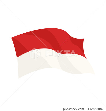 Illustration of Indonesian Flag Illustration of Indonesian Flag 142848082
