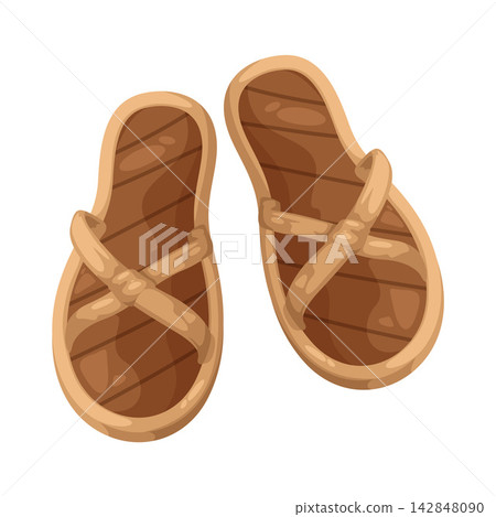 Illustration of Traditional Footwear 142848090