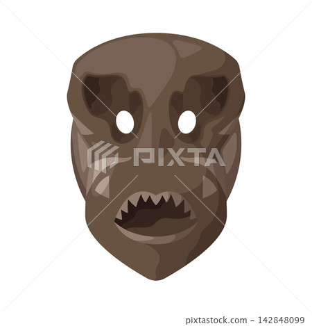 Illustration of Ceremonial Mask Illustration of Ceremonial Mask 142848099